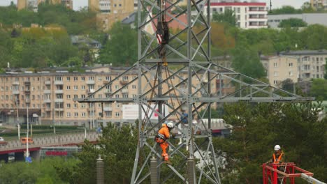 Two-workers-work-at-height