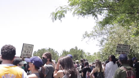 Crowd-of-Protestors-at-Black-Lives-Matter-Rally-in-LA