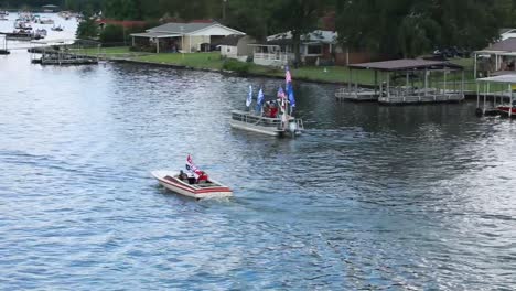 Boats-decorated-to-support-USA-Trump-Pence-2020