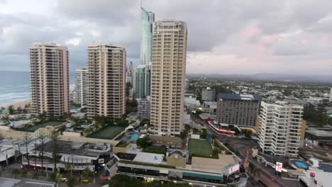 View-of-the-Goldcoast-cityscape-from-atop-a-building-during-a-cloudy-day