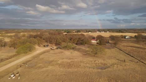 Rainbow-Over-West-Texas-Sunset-on-a-cloudy-day