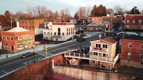 Downtown-Wappingers-Falls-is-shown-in-this-aerial-1080-footage-as-the-drone-rises