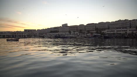Sonnenuntergang-Vom-Hafen-Von-Algier