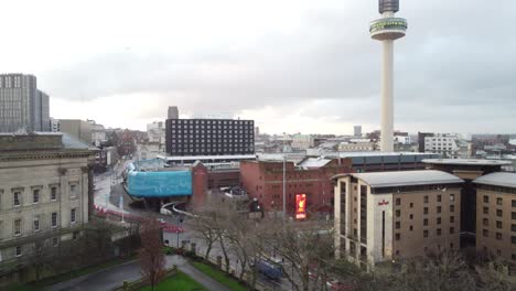 Luftbild-Radio-City-Tower-St.-Georges-Hall-Liverpool-Leere-Skyline-Der-Stadt-Während-Des-Anstiegs-Der-Coronavirus-Pandemie