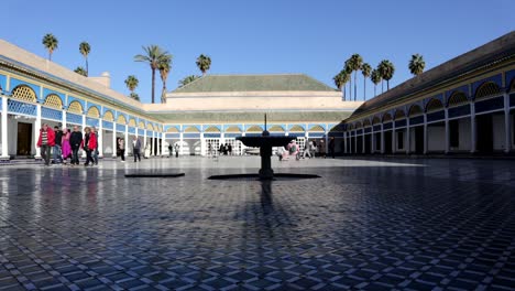 El-Palacio-Bahia-Es-Un-Palacio-De-Finales-Del-Siglo-XIX-En-Marrakech,-Marruecos