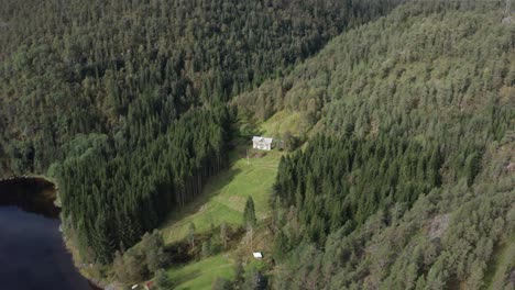 Mansion-in-the-woods-of-Eidsfjorden-Eidslandet-Vaksdal-Norway---Brorvik