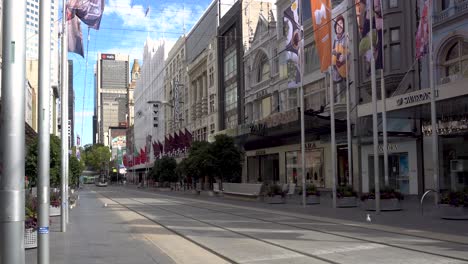 Melbourne,-Australia-Durante-El-Estricto-Bloqueo-Del-Coronavirus