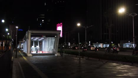 the-MRT-entrance-which-was-closed-at-night-during-the-COVID-19-pandemic