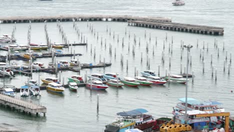 Vista-Panorámica-De-La-Playa-De-La-Ciudad-De-Pattaya-Y-El-Golfo-De-Siam-En-Tailandia,-Pattaya,-Asia