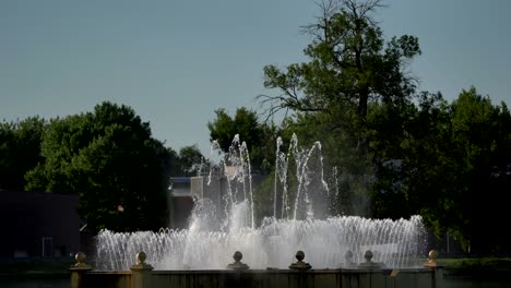Closeup-view-of-water-fountain-in-Denver-City-Park
