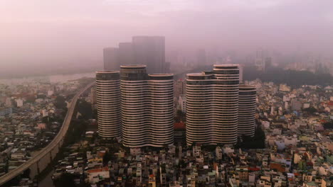 Part-seven-Aerial-Urban-sunrise-in-SE-Asia-with-an-extreme-air-pollution-level