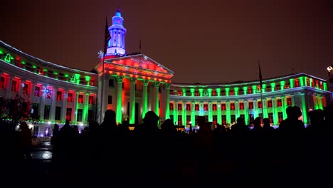 Holiday-Lights-Event-In-Der-Innenstadt-Von-Denver,-Colorado