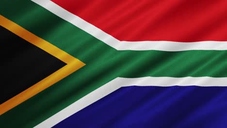 Flagge-Von-Südafrika-Weht-Im-Hintergrund