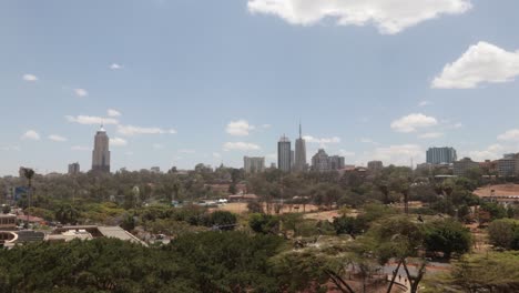 Timelapse-De-La-Zona-Urbana-De-Upperhill-De-Nairobi,-Kenia