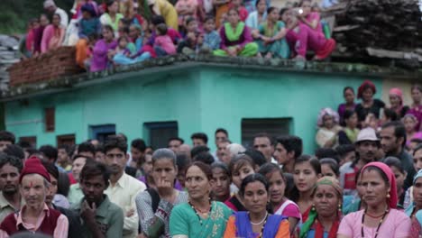 Indian-crowd-at-Indian-religious-festival---fair