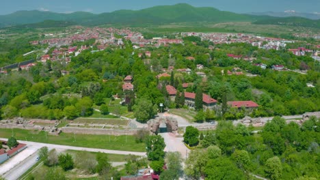 Drone-flight-over-Hisarya-during-a-sunny-day