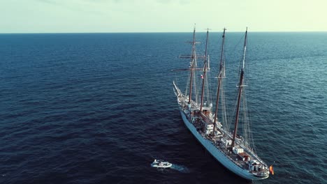 Schonerschiff-Juan-Sebastian-De-Elcano-Der-Spanischen-Marine