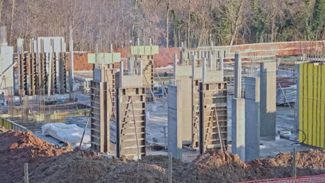 Bricklayers-Working-at-Residential-Building-Site.-Countryside,-Italy