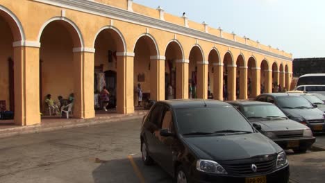 Hito-Histórico-Mercado-De-Las-Bovedas-En-La-Ciudad-Vieja-De-Cartagena-En-Colombia