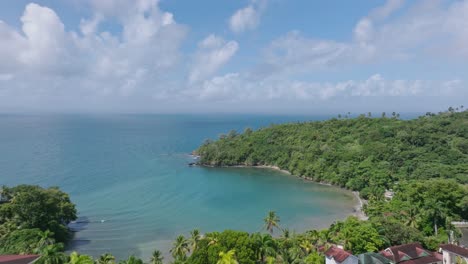 Prime-real-estate-overlooking-exotic-Samana-Bay,-Caribbean