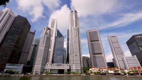 Facade-of-large-buildings-in-the-business-center-in-Singapore
