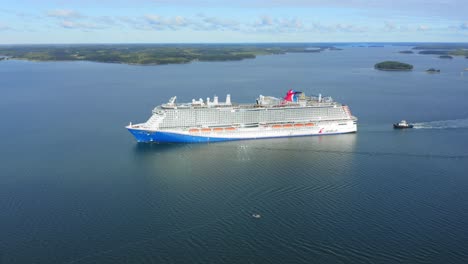 Cruise-ship-CARNIVAL-CELEBRATION-in-Finnish-archipelago-during-sea-trials