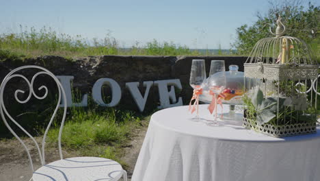 Wedding-setup-with-Love-and-table