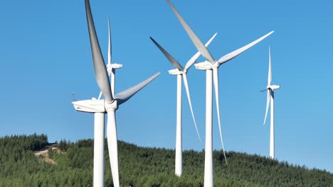 Still-standing-wind-turbines---high-parallax-footage