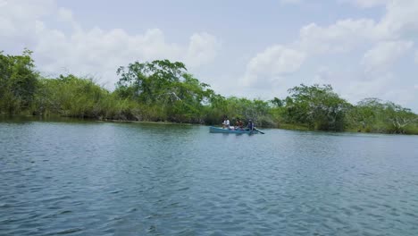 Mayans-Canoeing-Down-Belize-River-Fishing