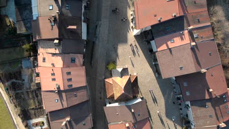 Bird's-eye-view-above-the-authentic-medieval-village-of-Gruyères