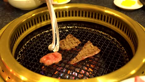 Barbacoa-De-Ternera-En-Restaurante,-Nagoya-Japón