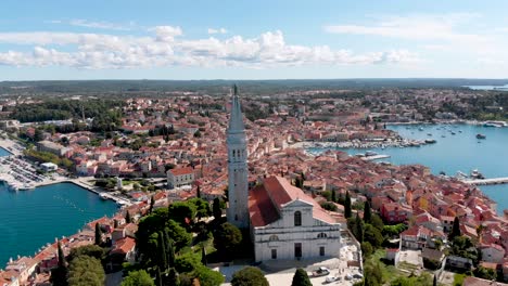 Church-Tower-in-Croatia-Town-of-Rovinj