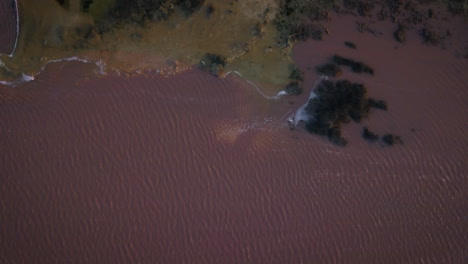 Aerial-View-Of-Salty-Pink-Lake-At-Torrevieja-In-Alicante-Province,-Spain
