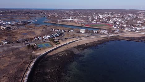 Ansicht-Von-Gloucester,-Massachusetts-Vom-Westlichen-Hafen