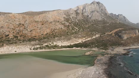 Panoramic-view-of-Balos-lagoon-formed-between-Cape-Gramvousa-and-small-Cape-Tigani