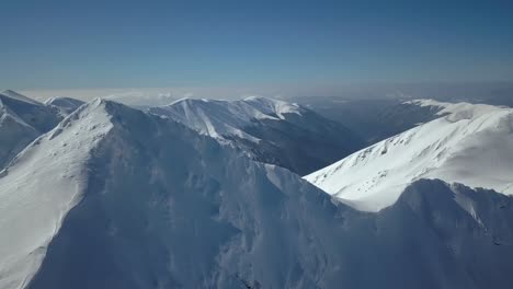 Höchste-Berggipfel-In-Rumänien---Luftaufnahme