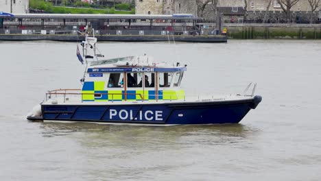 A-police-boat-on-the-Thames-river-near-the-Tower-of-London-during-the-41-gun-salute-in-honour-of-the-late-Prince-Phillip