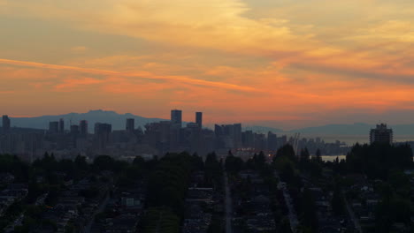 Vancouver-City-Center-Seen-From-Burnaby-Settlement-In-Canada-At-Dusk