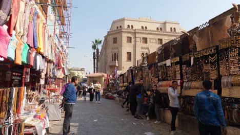 Static-view-of-typical-ethnic-market-street-with-bazaar-and-people
