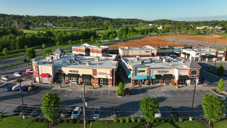 Aerial-view-of-shopping-center