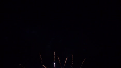 A-variety-of-colorful-fireworks-explode-in-the-night-sky