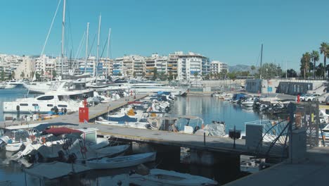 Piraeus-Zeas-Marina-packed-with-boats.-Wide-Shot