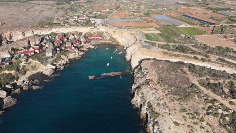 Aerial-drone-video-from-Malta,Mellieha-and-surroundings