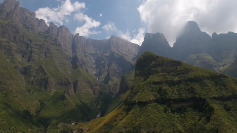 Cinematic-aerial-in-high-mountains-of-South-Africa