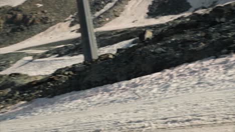 Mountain-bike-gliding-on-the-snow-in-Cervinia-Italy-during-the-Maxiavalance-race-2018