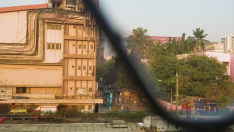 Beautiful-Cinematic-shot-of-buildings-and-Mumbai-local-train-stock-video-I-Cinematic-shot-of-building-and-train-from-mumbai-local-train-stock-video