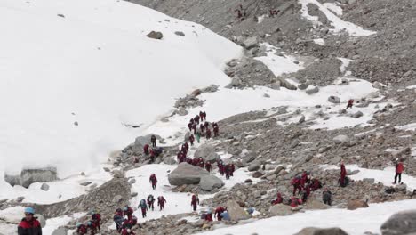 Himalaya-Bergsteiger-Am-Himalaya-Gipfel