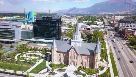 Drone-Shot-flying-from-right-to-left-slowly-panning-and-revealing-the-Provo-City-Center-Temple