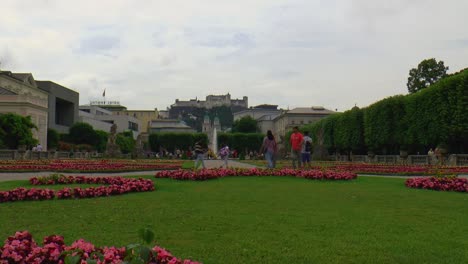 Mirabell-Gardens,-Baroque-pleasure-gardens-in-the-heart-of-the-city-of-Salzburg