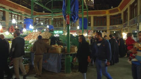 Men-and-Women-Walking-around-Tajrish-Bazaar-in-Tehran,-Iran
